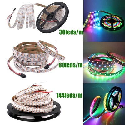 WS2812B LED Stripe Streifen 5V RGB Band Lichterkette Individuell Adressierbarer - Bild 1 von 4