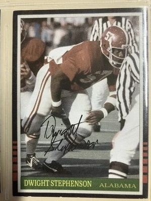 Alabama Football Dwight Stephenson SEC Legends Signed card  - Image 1 of 2