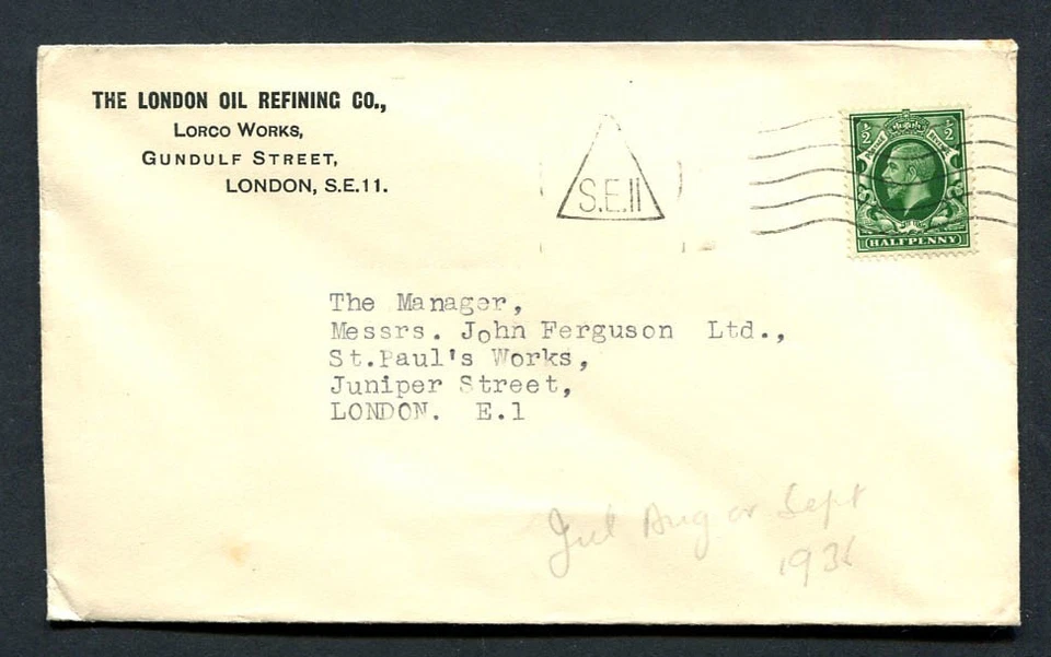 Great Britain : Nice cover from 1936 - S.E.II stamp - used - Image 1 of 1