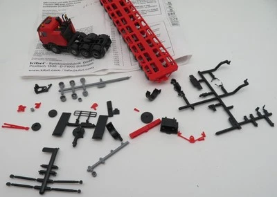 KIBRI 13998 1/87 Camion MB SK 3550 Mercedes 4 Assi Rimorchio Ribassato Scheuerle - Immagine 1 di 4