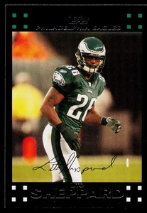 2007 Topps Lito Sheppard #240 Philadelphia Eagles - Foto 1 di 2