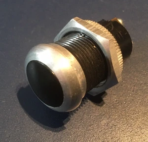 Lampada di controllo VERDE per cruscotto, auto d'epoca, PEZZO NUOVO corpo in alluminio - Foto 1 di 2