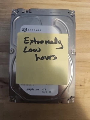 Seagate St4000vx000 4TB 3.5in HDD Hard Drive Extremely Low Hours GOOD Health... - Image 1 of 4