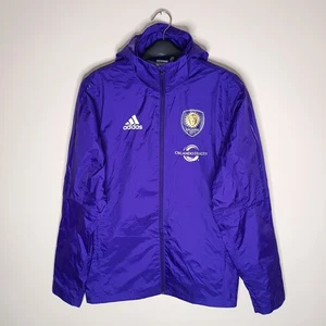 Adidas Orlando City FC Windbreaker Training Jacket Men's Small MLS Authentic - Picture 1 of 8
