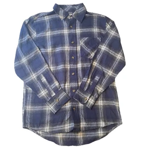 Field & Stream Flanellhemd Herren klein blau kariert Knopfleiste Langarm - Bild 1 von 9