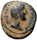JUDAEA RARE Tyche, Decapolis. Petra . Antoninus Pius. AD 138-161 Roman Coin wCOA