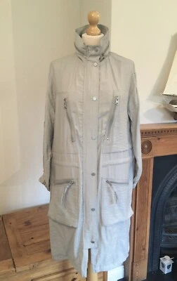 All Saints Agnes Ice Beige Lightweight Parka Size XS Bnwt - Image 1 of 4