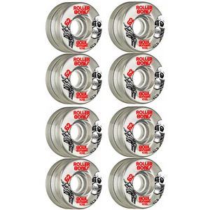 Rollerbones Quad Skate Ruedas 62mm x 30mm Bowl Bombers Paquete de 8 101A Transparente - Imagen 1 de 2