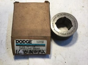 BALDOR DODGE 112130, V-BELT PULLEY, 3/3V2.65 1108 TAPERED LOCK SHEAVE NIB See Ph - Picture 1 of 5