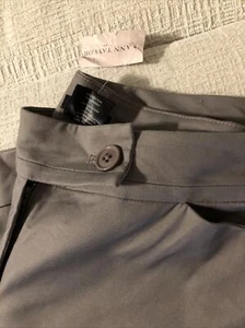 ANN TAYLOR CURVY WOMENS SIZE 8 TAN CUFFED CAPRIS BUSINESS CASUAL CHRISTMAS NWT - Picture 1 of 7
