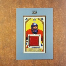 2-09-25 mx . jose theodore jersey #tr-jt 2003-04 topps mini c55 game worn