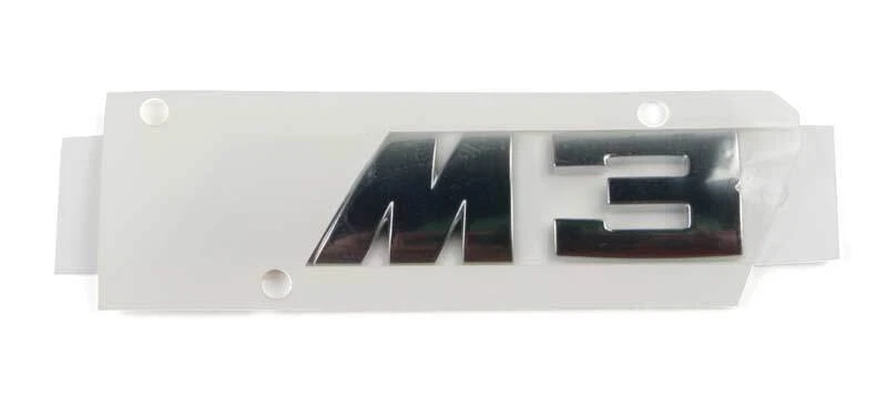 Genuine NEW Rear "M3" Trunk Emblem Decal For BMW E46 M3 2001-2006 - Image 1 of 1