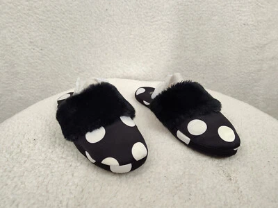 Туфли женские Victoria Secret средние черные в горошек ткань без шнуровки комфортные плоские - Изображение 1 из 4