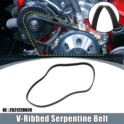 Car V-Ribbed Serpentine Drive Belt No.252122B020 for Hyundai Accent 12-19 1.6L - Image 1 of 4