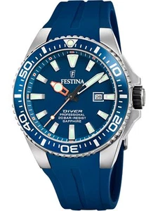 Festina F20664/1 Herrenuhr Kautschuk Diver Professional blau - Bild 1 von 1