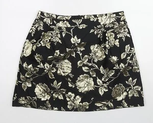 VILA Womens Black Polyester Blend A-Line Skirt Size XL - Picture 1 of 10