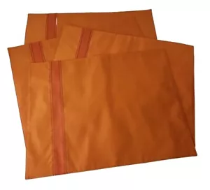 Crate & Barrel GRAYSON Placemats TANGERINE Orange~Set of 4~NEW W/O TAGS 14"x19" - Picture 1 of 6