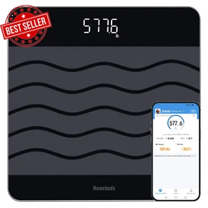 300Kg Digital Bathroom Scales for Body Weight and BMI via Smart APP, High Accura - Picture 1 of 12