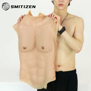 SMITIZEN Silicona Simulación Falso Músculo Traje Potenciador Vientre Disfraz Defectos - Imagen 1 de 14