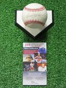 BOB FELLER SIGNED RAWLINGS BASEBALL CLEVELAND INDIANS JSA COA - Picture 1 of 4
