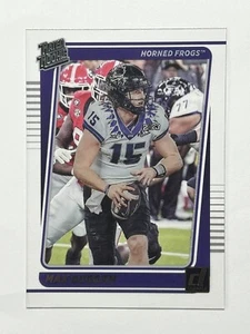 2023 Panini Chronicles Clearly Rated Rookie Max Duggan #47 Los Angeles Chargers - Picture 1 of 2