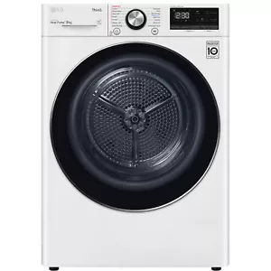 LG 9kg Heat Pump Dryer DVH909W - Picture 1 of 6