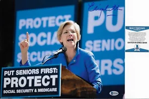 Elizabeth Warren Signed 11x14 Photo BAS COA Autograph Presidential Candidate - Picture 1 of 1