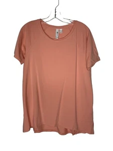 Susan Graver SG Sport Cotton Modal Spandex Hi-Low Hem Top Pink Size Small New - Picture 1 of 7