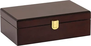 Humidor Supreme Caja Humidor de Puros, Humidor de Viaje, Caoba - Almacenamiento de 12 Puros - Imagen 1 de 7