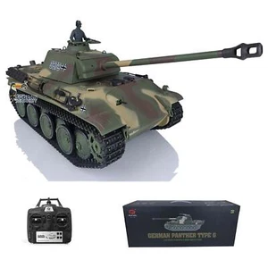 Henglong 1/16 7.0 Plastic 3879 German Panther G RTR BB RC Tank IR Battle Smoke - Picture 1 of 19