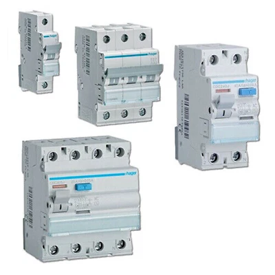 Hager Schalter Fehlerstromschalter Leitungsschutzschalter 1/3P MBN MCN CDC
