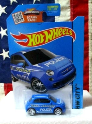 Hot Wheels City Series Fiat 500 Polizia 2015 Foto 1 de 4
