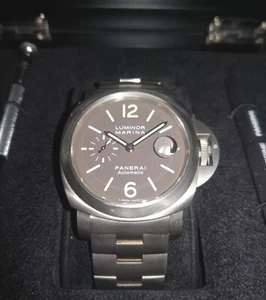 Panerai Luminor Marina 44mm PAM 296 Titanium Bracelet Auto Watch | Box & Papers - Picture 1 of 22