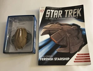 Star Trek Ferengi Starship Model #117 with Magazine - by Eaglemoss - - Picture 1 of 9