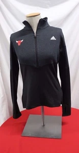 Adidas Chicago Bulls Damen schwarz Team Logo leicht Performance Half-Zip - Bild 1 von 4