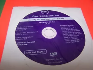 Dell Windows 10 Pro 64 Bit Reinstall DVD - New old stock sealed - Picture 1 of 1