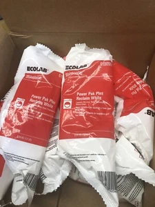 Ecolab 6100909 StainBlaster Power Pak Plus Reclaim White Stain Remover 6 Bags