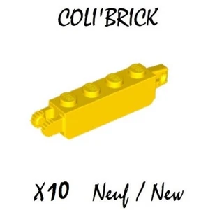 Lego 30387 - 10x Bras de grue Charnière / Hinge brick 1x4 - Jaune Yellow - NEUF - Imagen 1 de 1