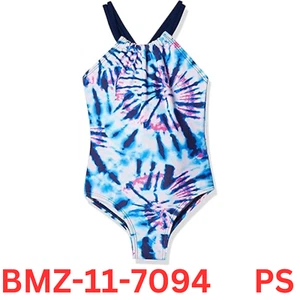 Kanu Surf Girls' Jasmine Beach Sport Halter One Piece Swimsuit, Camille Denm, 8 - Picture 1 of 6