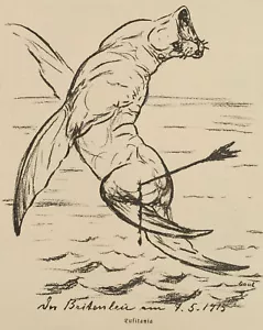 A. GAUL (1869-1921), Kriegszeit - Künstlerflugblätter, Nr. 39, Mai 1915, 1915, - Bild 1 von 4