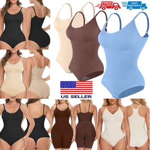 Women Tummy Control Body Shaper Seamless Sculpting Bodysuit Shapewear Top S-3XL - Picture 1 of 61