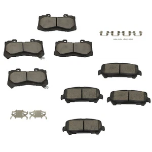 Pastillas de freno delanteras y traseras de cerámica de 8 piezas para Chevy Colorado GMC Canyon 2015-2019 2020 - Imagen 1 de 6