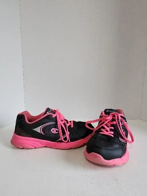Champion Women's Size 4 Athletic Running/Jogging Sneaker Shoe Black and Pink - Image 1 of 4