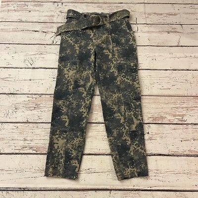 J Brand 女式迷彩军裤 26 码内缝 26 英寸带火柴腰带 — 第 1/4 张图片