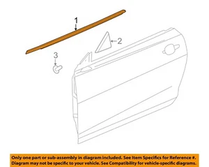Chevrolet GM OEM Door-Window Sweep Belt Molding Weatherstrip Left 23112216 - Picture 1 of 2