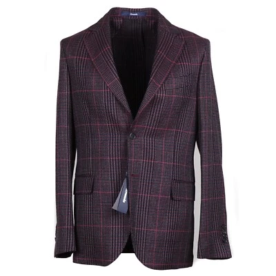 Traje Drumohr Slim Fit Borgoña-Azul-Rosa Cuadros Lana y Algodón 40R (UE 50) $1450 Foto 1 de 4