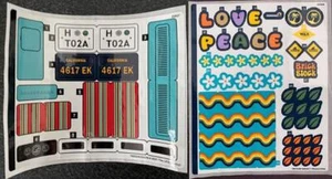 LEGO STICKER SHEET 1+2 T2 VOLKSWAGEN CAMPER VAN 10279 ONLY frm set New & Genuine - Picture 1 of 1