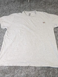 Dickies Men's T-Shirt Short Sleeve Heavyweight Pocket T-Shirt Gray 2XLT - Picture 1 of 7