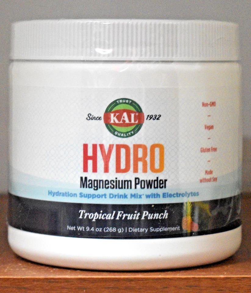 KAL Hydro Magnesium Polvo Tropical Fruit Punch 9.4 OZ (268 G) Bebida de Hidratación Foto 1 de 3