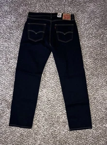 Levi's 505 Jeans Herren 36x32 Regular Fit Schwarz Denim Straight - Bild 1 von 6